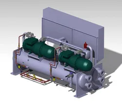 water conditioner chiller screw compressor