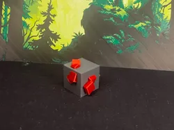 Hytale Ruby Ore Block - Voxel Decor - Free 3D Print Model