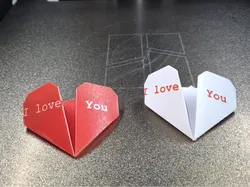origami heart - Free 3D Print Model