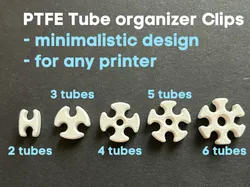 PTFE Bowden Tube Organizer Clip | by catchworks - Free 3D Print Model
