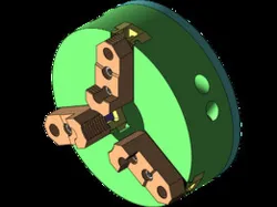 Wedge-Screw Mechanism Of A Lathe Chuck