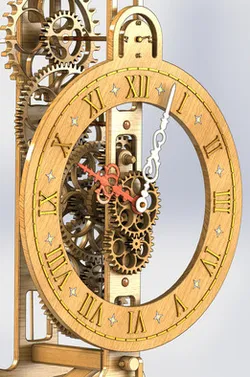 Well, and one more wooden clock