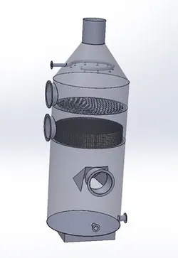 Wet Scrubber For Discharge Air Filter