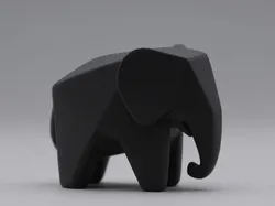 Baby Elephant Figurine - Free 3D Print Model