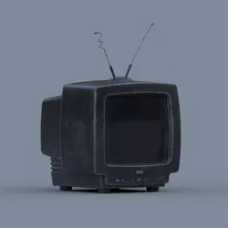 Vintage Television Low-poly 3D model