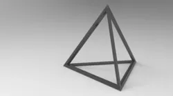 Wireframe Pyramid Design