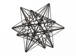 Wireframe Shape Great Icosahedron 3D print model