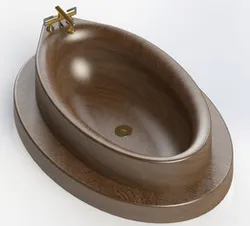 Wood Grain Bathtub
