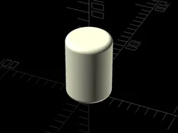 <BSG> ROUNDED CYLINDER - Free 3D Print Model