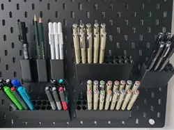 Pencil and marker holder for SKADIS - Free 3D Print Model