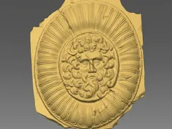 Poseidon medallion - Free 3D Print Model