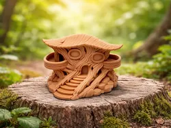 Root Hut of the Forest Spirits - Free 3D Print Model