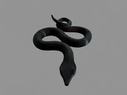 Snake Keychain - Animal Keychain - Free 3D Print Model