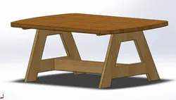 wooden table - desk