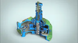 Worm gear with safety clutch 2