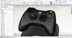 Xbox Controller Solidworks Surfaces