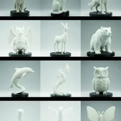 12 Animal Chess-Style 3D Models | STL Bundle for 3D Printing | Lion, Wolf, Dragon, Deer, Dolphin & More | Miniatures, Figurines, Board Game Pieces