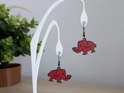 Aretes de elefante - Modelo de impresión 3D gratuito