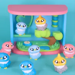 Bird Flexi Fidget & Display Diorama STL