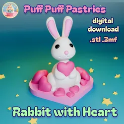 Easter Rabbit Hearts Love