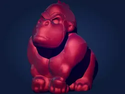 Gorilla statue 3D print model
