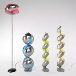Henri Mathieu Floor Lamp collection 3D model