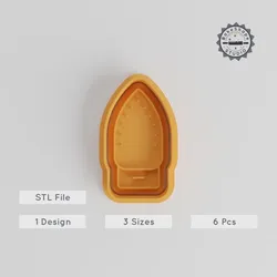 Iron Shape Cutter & Stamp Set, Perfect for Cookies & Fondant, Includes 3 Sizes (S/M/L)