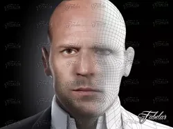Jason Statham Printable 3D print model