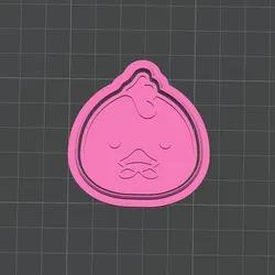 Kawaii Chicken Cookie Cutter & Stamp – Cute Animal Baking Mold STL (2 Inch)