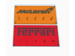 Key Rack Holder with Ferrari Logo