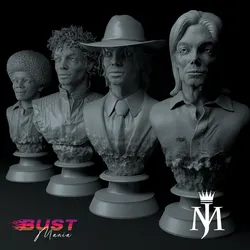 Michael Jackson Four Eras Diorama Edition Premium 3D Busts STL