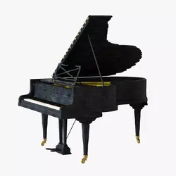 Piano Smoke Pleyel by Maarten Baas 3D model