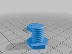 Screw + bolt. Size: 10mm