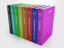 Taschen collection five colorful books 3D model