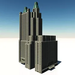 Waldorf Astoria Hotel 3D model