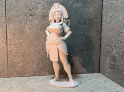 Anime Time Travel - Adorned Aztec Anime Woman - Free 3D Print Model