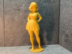 Anime Time Travel - Alluring 60s Woman - Free 3D Print Model