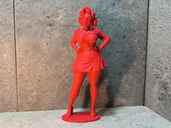 Anime Time Travel - Cool Rockabilly Woman - Free 3D Print Model