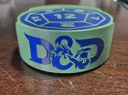 D&D Dice Coasters - Free 3D Print Model