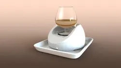 Glass cup heater