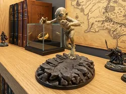 Gollum on Rock Base - High Detail  - LOTR - Free 3D Print Model