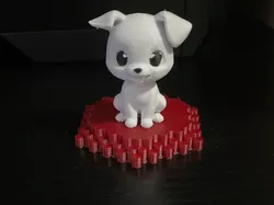 Printmon Dog – cute chibi figure for 3D printing - Free 3D Print Model