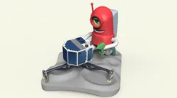 Grabby on a comet
