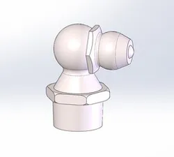 Graxeiro 90° 1/8 BSPT - Grease Fitting