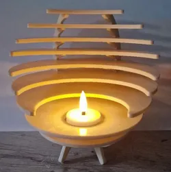 spherical candle lamp - Free 3D Print Model
