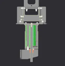 Variable Load Spring Support for Pipelines with Axial Roller