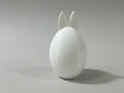 Easter Egg with Ears Easter Decoration - Free 3D Print Model
