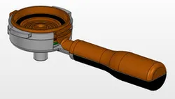 HANDLE COFFEE MACHINE FOR PODS