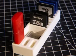 SD-Card and USB-Stick Holder Box by catchworks - Free 3D Print Model