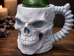 Skull Mug / Can Mug - Free 3D Print Model